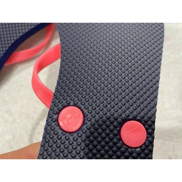 Old Navy Girls Flip Flops New Nwot‎ Blue Flamingos - Picture 3 of 5